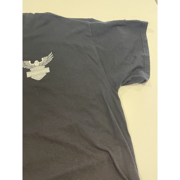 Vintage Biff Burger St Petersburg FL Graphic T-Shirt 2XL XXL Motorcycle - Picture 4 of 16